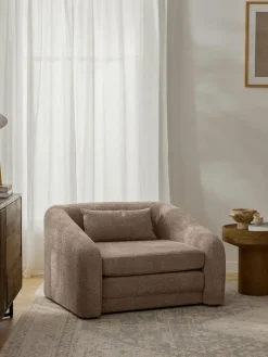 Schlafsessel Eliot aus Teddy-Bouclé