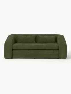 Schlafsofa Eliot (2-Sitzer) aus Teddy-Bouclé