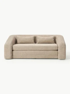 Schlafsofa Eliot (2-Sitzer) aus Teddy-Bouclé