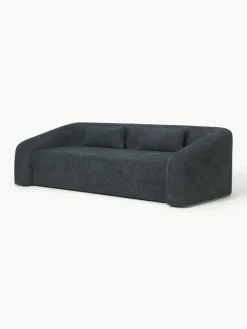Schlafsofa Eliot (3-Sitzer) aus Teddy-Bouclé