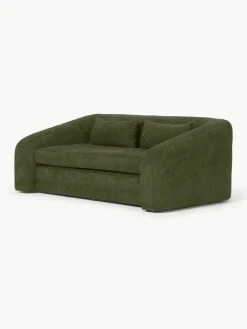 Schlafsofa Eliot (2-Sitzer) aus Teddy-Bouclé