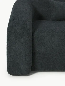 Schlafsofa Eliot (3-Sitzer) aus Teddy-Bouclé