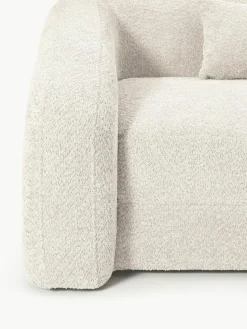 Schlafsofa Eliot (3-Sitzer) aus Teddy-Bouclé