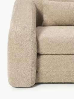 Schlafsofa Eliot (2-Sitzer) aus Teddy-Bouclé