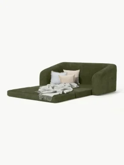 Schlafsofa Eliot (2-Sitzer) aus Teddy-Bouclé