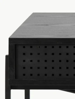 Schmaler Schreibtisch Angus mit Stauraum