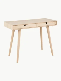 Schmaler Schreibtisch Century aus Eichenholz