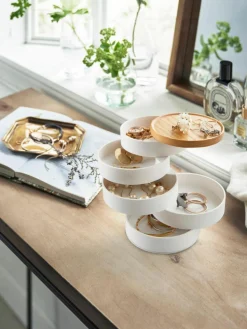 Schmuckkästchen Tosca mit Holz-Deckel, 5-stufig