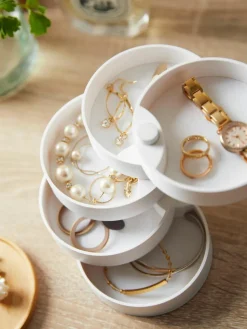 Schmuckkästchen Tosca mit Holz-Deckel, 5-stufig