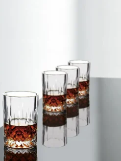 Schnapsgläser Harvey mit Relief, 4 Stück