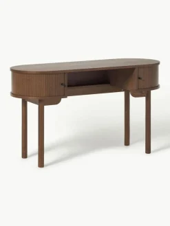 Schreibtisch Calary mit geriffelter Front