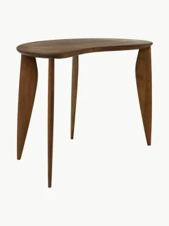 Schreibtisch Feve aus Walnussholz in organischer Form