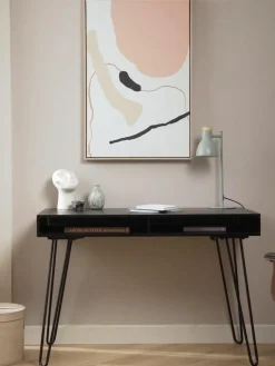 Schreibtisch Tova aus Mangoholz und Metall