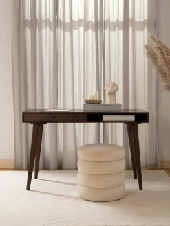 Schreibtisch Tova aus Massivholz mit Schublade