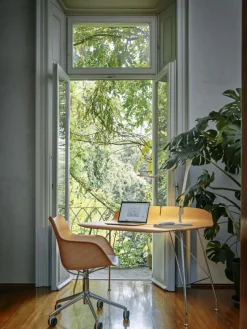 Schreibtischstuhl Q/Wood mit Armlehne, höhenverstellbar