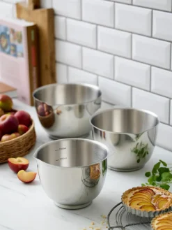 Schüsseln Margarethe aus Edelstahl, 2er-Set