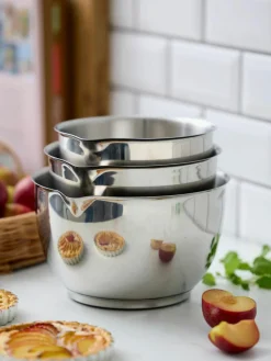 Schüsseln Margarethe aus Edelstahl, 3er-Set