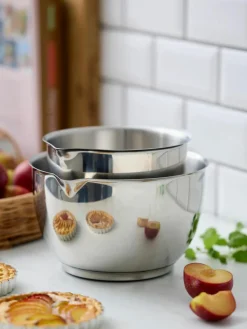 Schüsseln Margarethe aus Edelstahl, 2er-Set