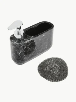 Seifenspender-Set Bubble in Marmor-Optik, 2er-Set