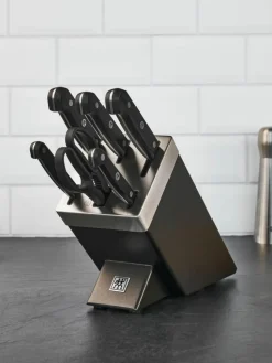 Selbstschärfender Messerblock Gourmet mit 5 Messern und 1 Schere