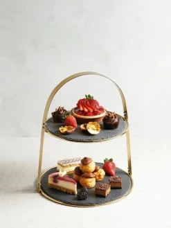 Servieretagere Artesa mit Schiefernplatten