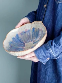 Servierschale Amalia mit Glasur