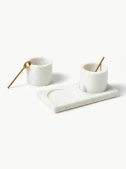 Servier-Set Agata aus Marmor, 5-tlg.