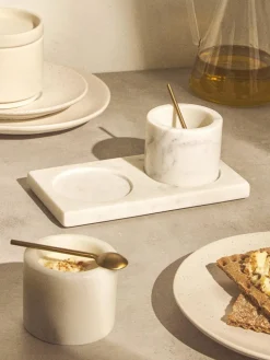 Servier-Set Agata aus Marmor, 5-tlg.