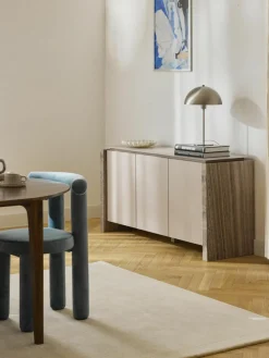 Sideboard Bruce aus Marmor und Metall