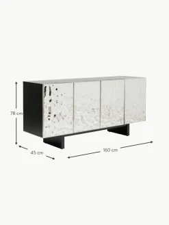 Sideboard Caldera aus Edelstahl