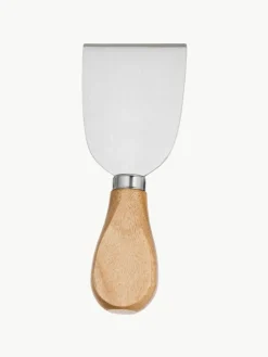 Silberne Käsemesser Frija mit Akazienholzgriff, 5er-Set