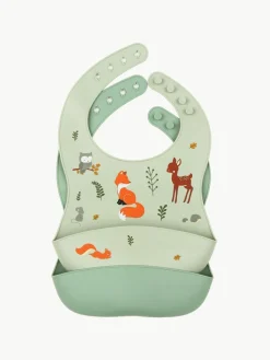 Silikon-Lätzchen Forest Friends, 2er-Set