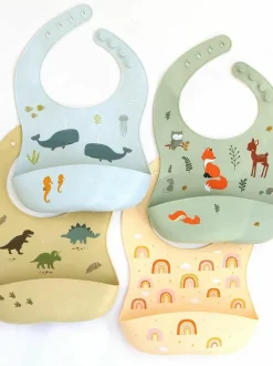 Silikon-Lätzchen Forest Friends, 2er-Set