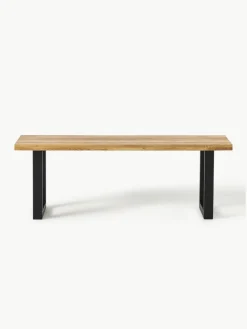 Sitzbank Oliver aus Eichenholz, in verschiedenen Größen