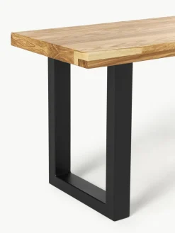 Sitzbank Oliver aus Eichenholz, in verschiedenen Größen