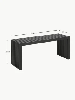 Sitzbank Rib aus Mahagoniholz