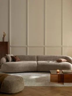 Sofa Alba (4-Sitzer) aus Teddy-Bouclé