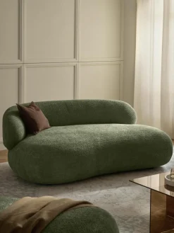 Sofa Alba (2-Sitzer) aus Teddy-Bouclé