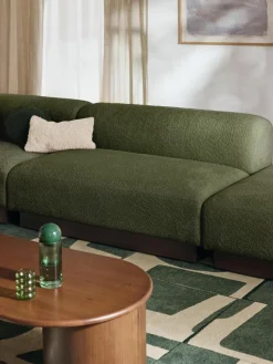 Sofa Natalie (2-Sitzer) aus Teddy-Bouclé