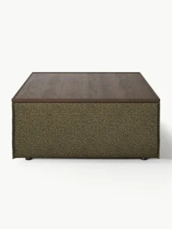 Sofa-Hocker Lennon aus Bouclé mit Stauraum