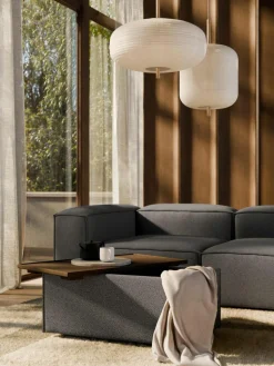 Sofa-Hocker Lennon aus Bouclé mit Stauraum