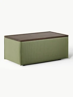 Sofa-Hocker Lennon aus Cord mit Stauraum