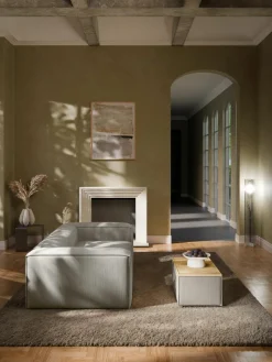 Sofa-Hocker Lennon aus Cord mit Stauraum