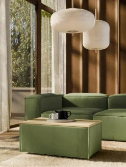 Sofa-Hocker Lennon aus Cord mit Stauraum