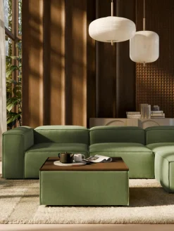 Sofa-Hocker Lennon aus Cord mit Stauraum