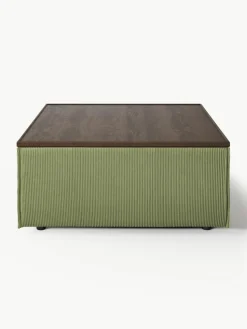 Sofa-Hocker Lennon aus Cord mit Stauraum