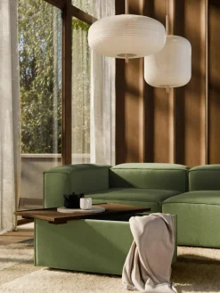 Sofa-Hocker Lennon aus Cord mit Stauraum