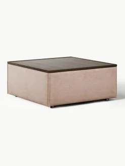 Sofa-Hocker Lennon aus Leinen-Mix mit Stauraum