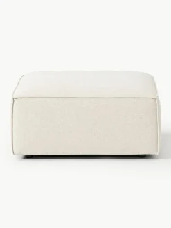 Sofa-Hocker Lennon aus Leinen-Mix