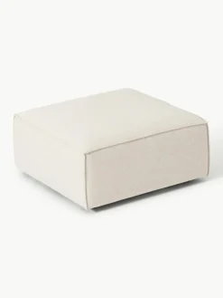 Sofa-Hocker Lennon aus Leinen-Mix